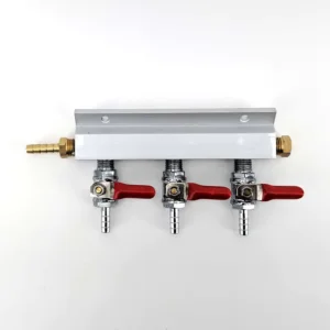 Gas Line Manifold Splitter 3 ways (1/4inch, 6mm Barb)