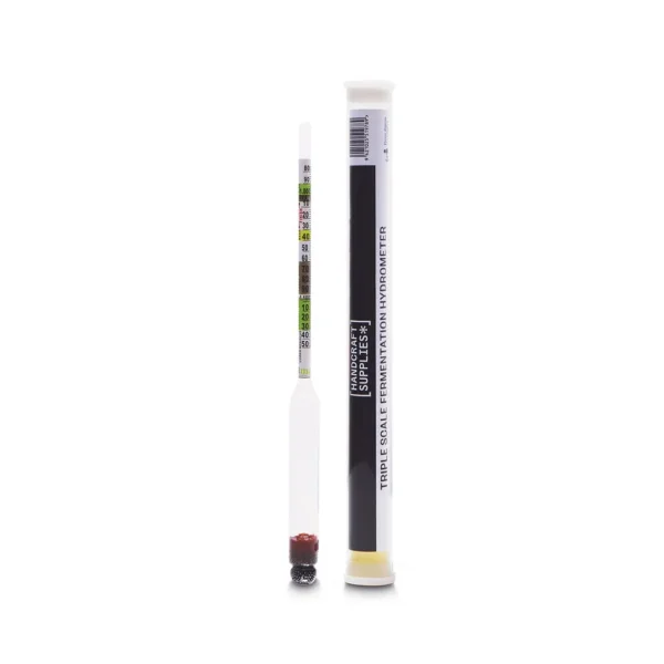 Handcraft Supplies Triple Scale Hydrometer with Trial Jar