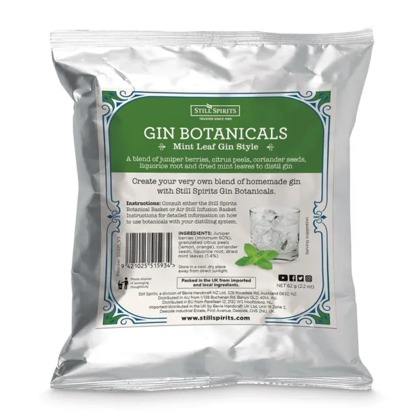 Still Spirits Gin Botanicals Mint Leaf